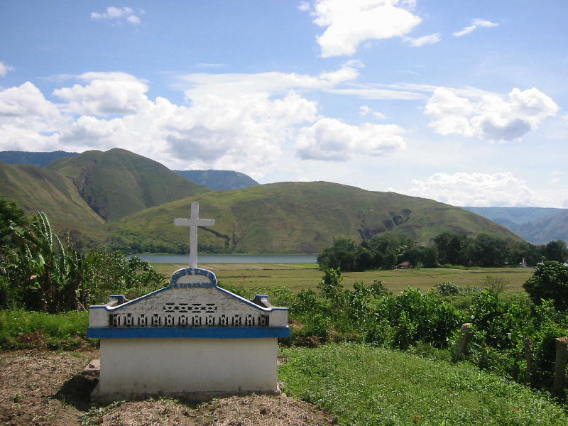 Christians living here (Lake Toba, Sumatra).JPG
